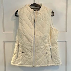 Women's White Winter Vest